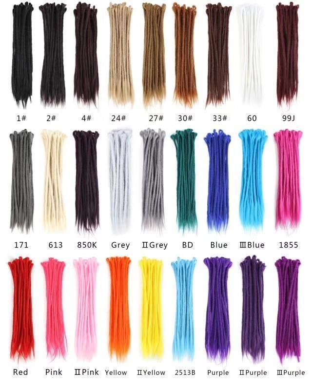 Hight Quality Synthetic Fibre Crochet Braid Handmade Dreadlocs Braid Hair