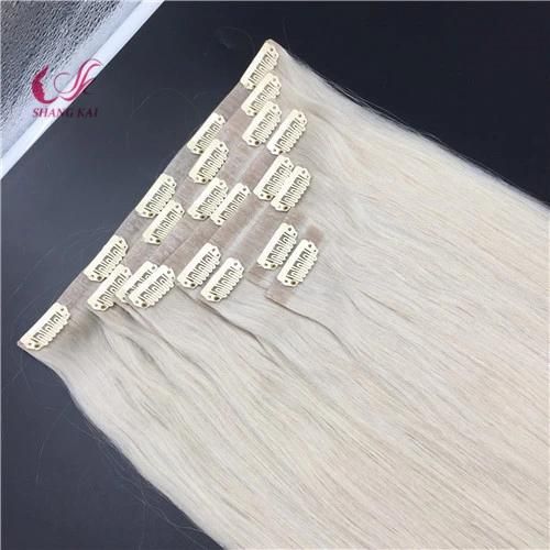 Brazilian Wholesale 100% Human Virgin Remy Clip in Hair Extension