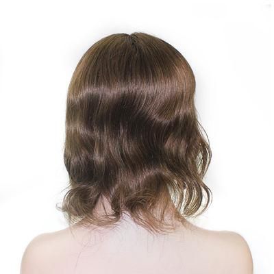 Hairpiece Super Thin Skin with Fine Welded Mono Front for Women