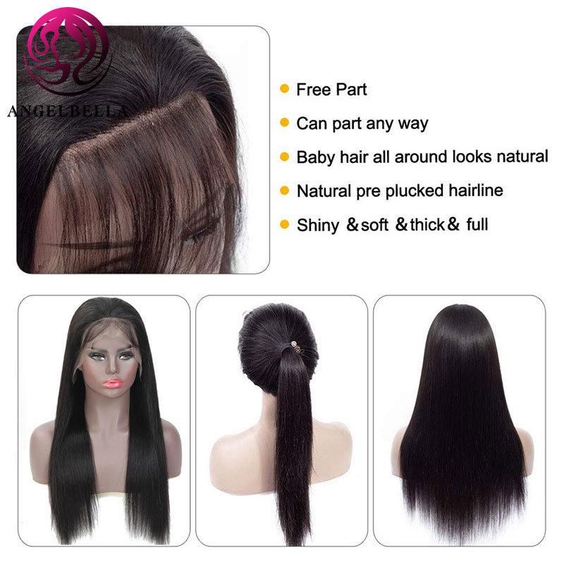 Wholesale HD Transparent 13X4 Lace Front Human Hair Wigs Cheap Brazilian Straight Human Hair Wigs Lace Closure Wigs