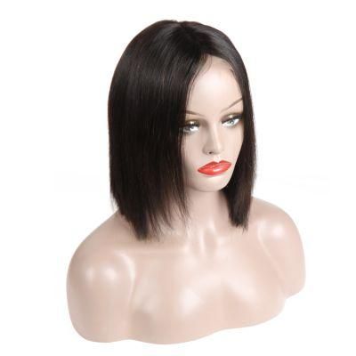 Kbeth Human Hair Wig for Black Woman 100% Virgin Natural Short Straight Hair Extensions Full Lace Wigs Human Hair Lace Front Brazilian