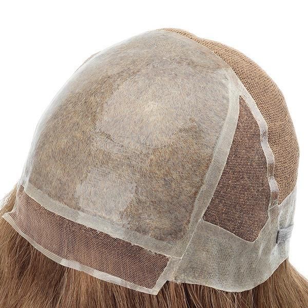 Lw4874 Lace Combine with Silicon Injected Very Natural Hair Replacement for Women