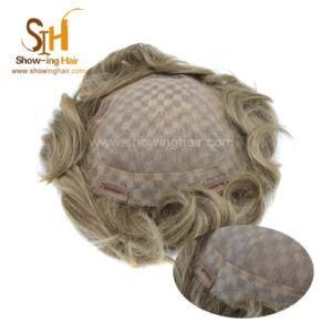 100% Human Virgin Remy Hair Toupee Hot Selling