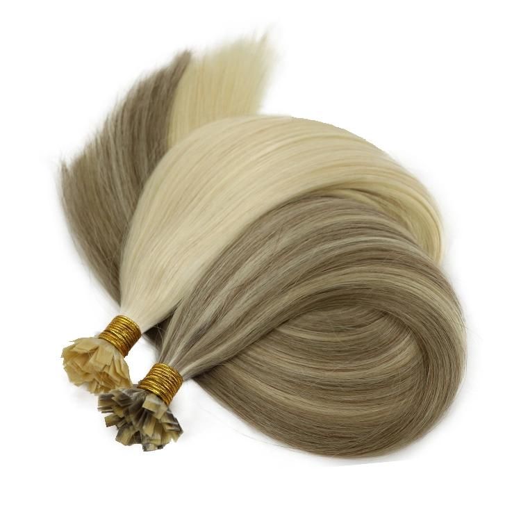 12A 100% Unprocessed Raw Cuticle Aligned Human Hair Flat Tip Hair Extension