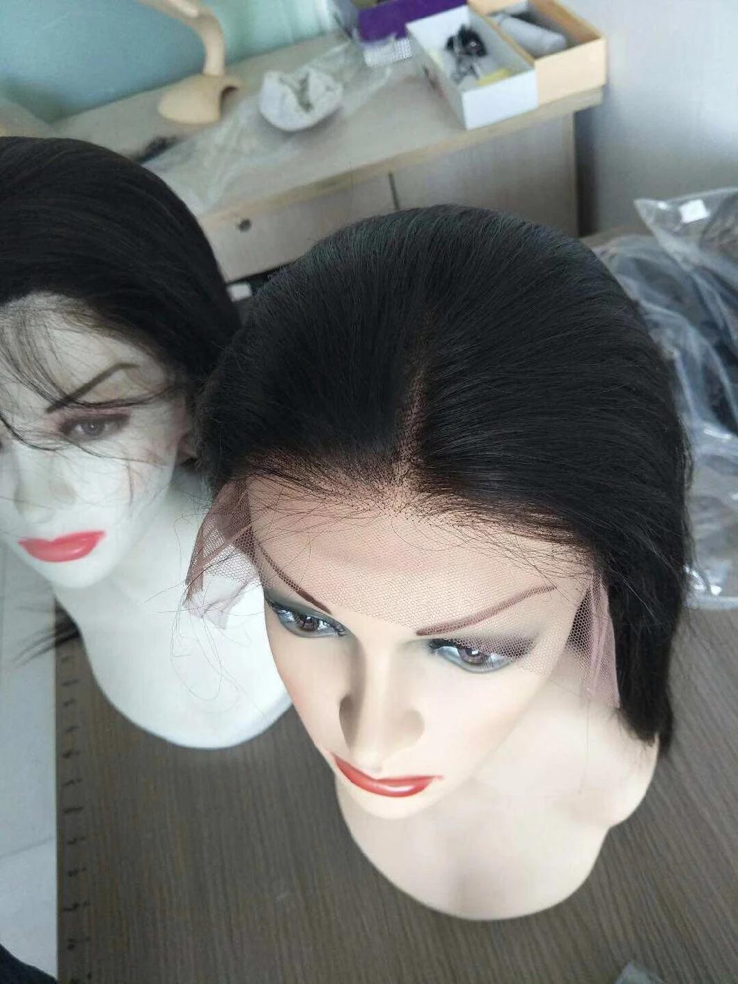 Cuticle Aligned Hair Soft Straight Human Hair Lace Wig