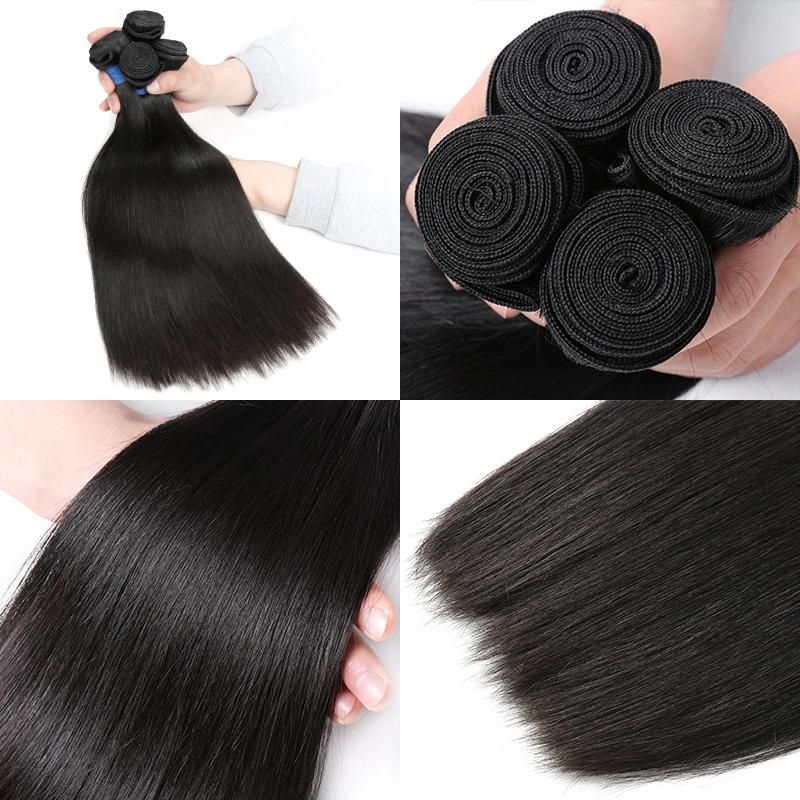 100% Brazilian Human Hair Extension, Virgin Cuticle Aligned Hair Bundles