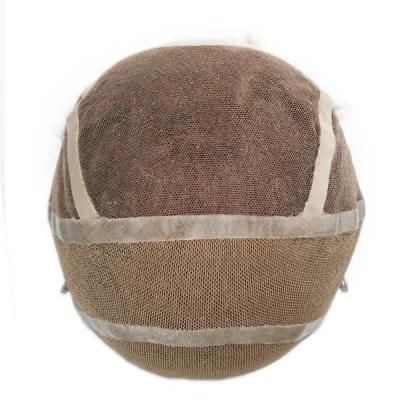 Lace with Anti Slip Silicon PU Perimeter Hair Replacement for Women