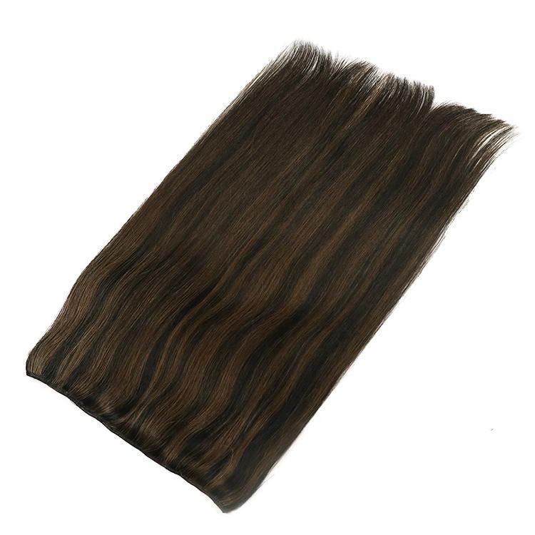 Wholesale Raw Unprocessed 100% Cuticle Aligned European Halo Hair Extensions with Clip #P1/2