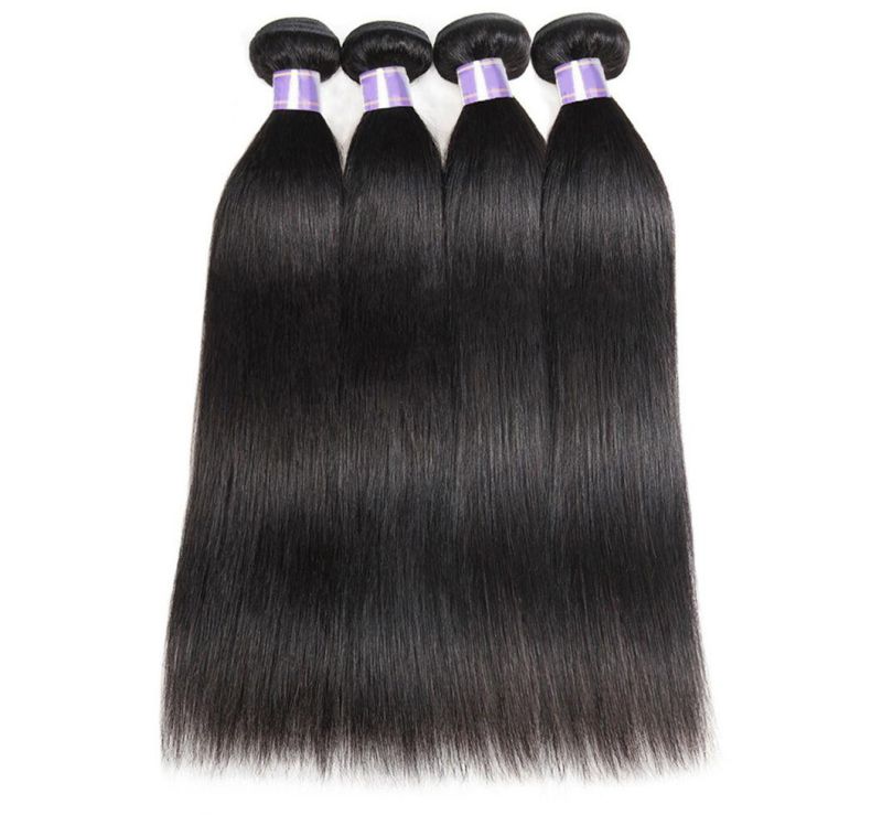Black Straight Hair Bundles Bone Straight Human Hair Bundles 30 Inch Virgin Hair Bundles Brazilian Weave Human Hair Extensions