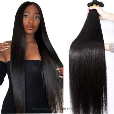 Human Hair Extension Vendors, 10A 12A Grade Brazilian Virgin Cuticle Aligned Hair Double Drawn 36inch Bundles