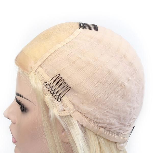 Lx054 Chinese Hair Blond #613 Machine Made Mono Top Natural Hair Toupee