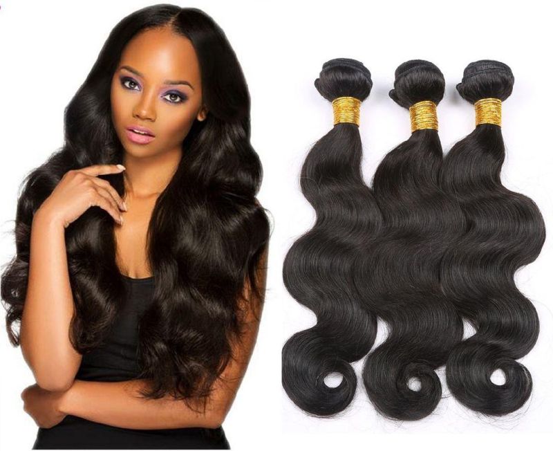 Kbeth Human Hair Extension Body Wave for Black Women Girl Friend Gift 2021 Fashion Summer Fashion Soft Remy Breathable Wavy Weave Bundle with Closure