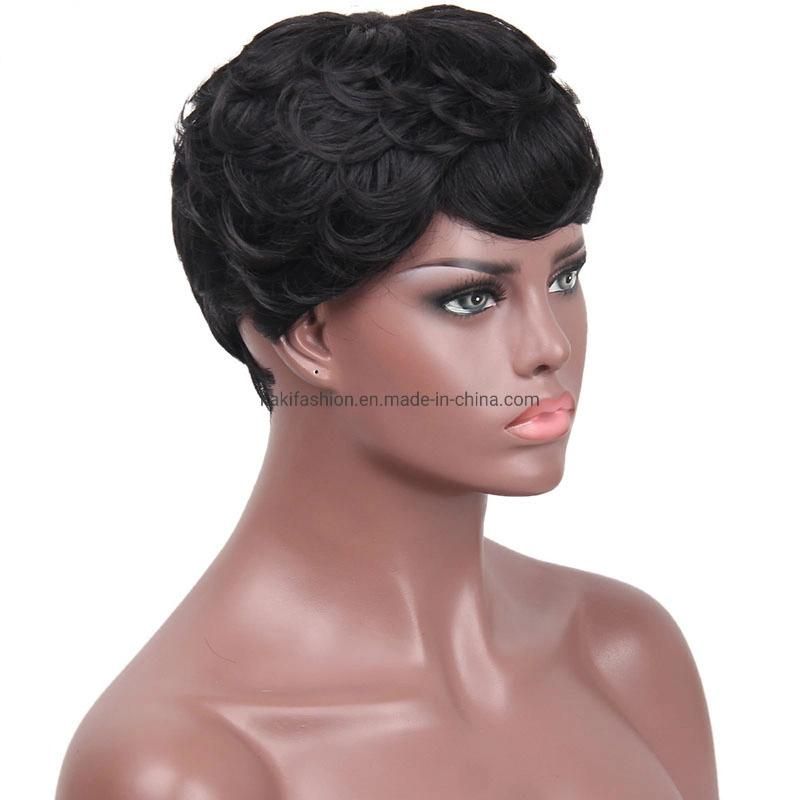 Kakiifashion Hair Cheap Price Short Synthetic Short Hairstyles Pixie Cut Wig