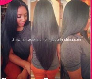 Silky Straight Front Lace Glueless Wigs with Brazilian Virgin Hair