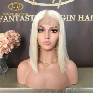Hot Sell Brazilian/Indian Virgin/Remy Human Hair Full/Frontal Lace Bob Wig with #613 Color