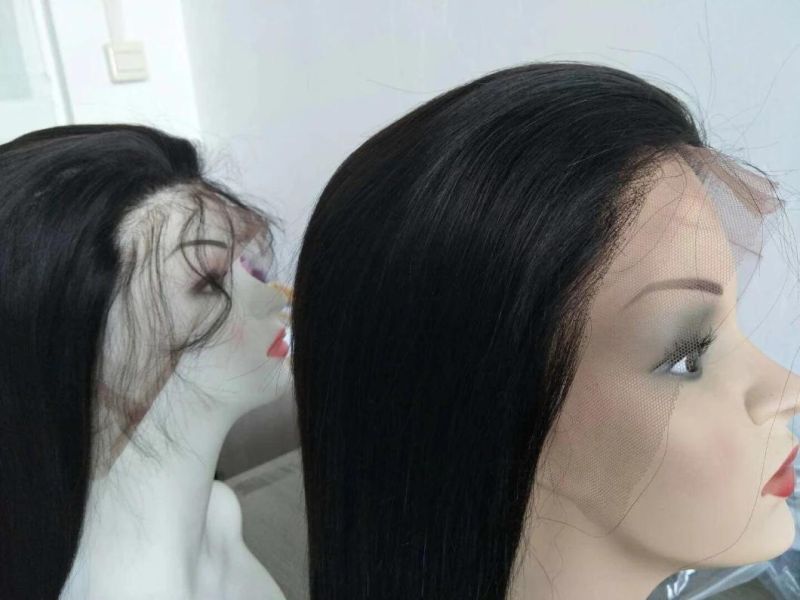 Cuticle Aligned Hair Soft Straight Human Hair Lace Wig