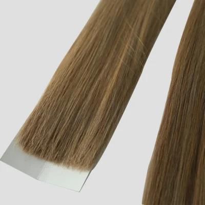 100% Natural Human Hair Bluk White Invisible Tape in Double Drawn Remy Hair Extension Wholesale Price Cheap Brazilian Human Hair Weave