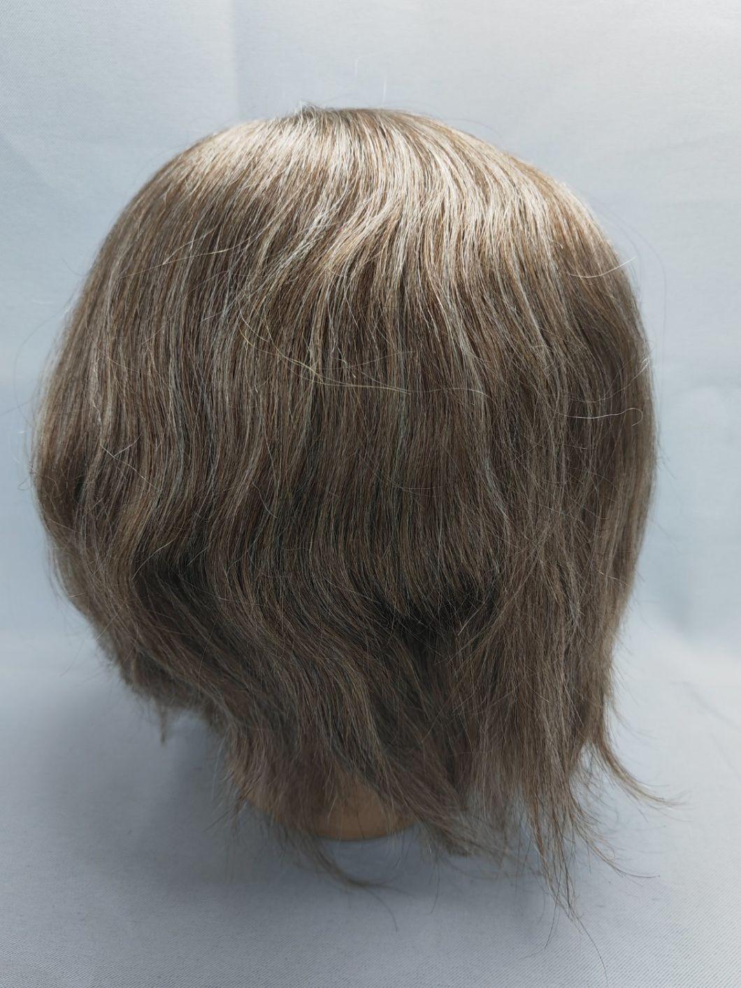 2022 Most Popular Custom Made Clear PU Base Injection Toupee Made of Remy Human Hair