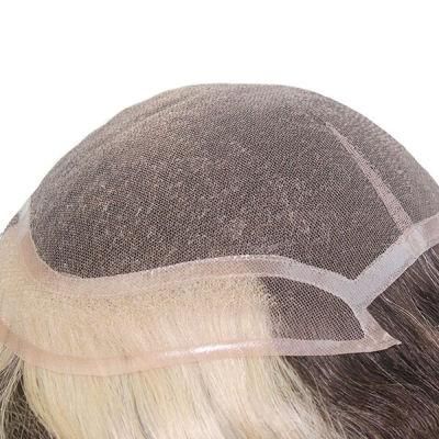 Men&prime;s French Lace with Swiss Lace Front - Custom Made Best Seller!