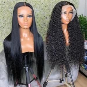 Unprocessed Brazilian Human Hair Full Lace Wig OEM Vendors Water Wave Virgin Cuticle Aligned Full Swiss Lace 100% Human Hair Wig