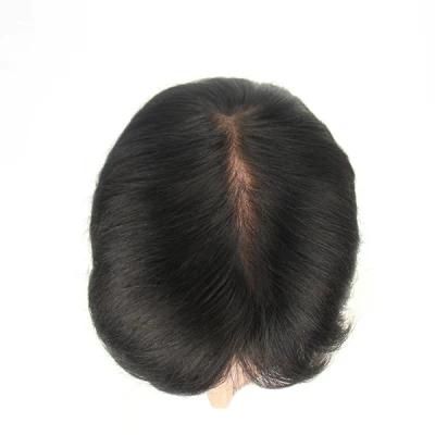 Real Human Hair - Undetecable Men&prime;s Wig Toupee Cap - French &amp; Swiss Lace