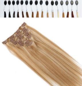 Remy Hair -Clip in Hair Extensions Platinum Blonde