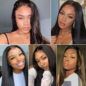 Natural Color 24 Inch 13X4 Straight Lace Frontal Wigs for Black Women