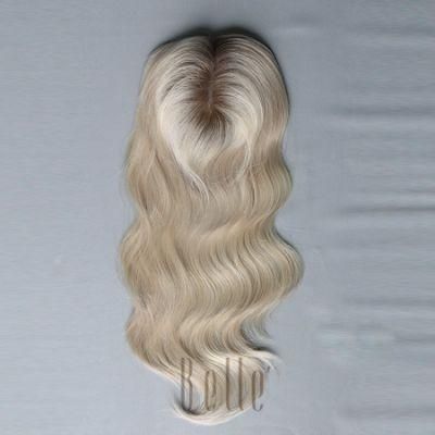 Silk Toupee with 100% Top Quality Virgin Hair
