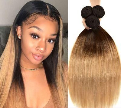 Ombre Straight Hair Bundles Brazilian Hair Weave Bundles Honey Blonde Remy Ombre Human Hair Extensions Bundles Deal