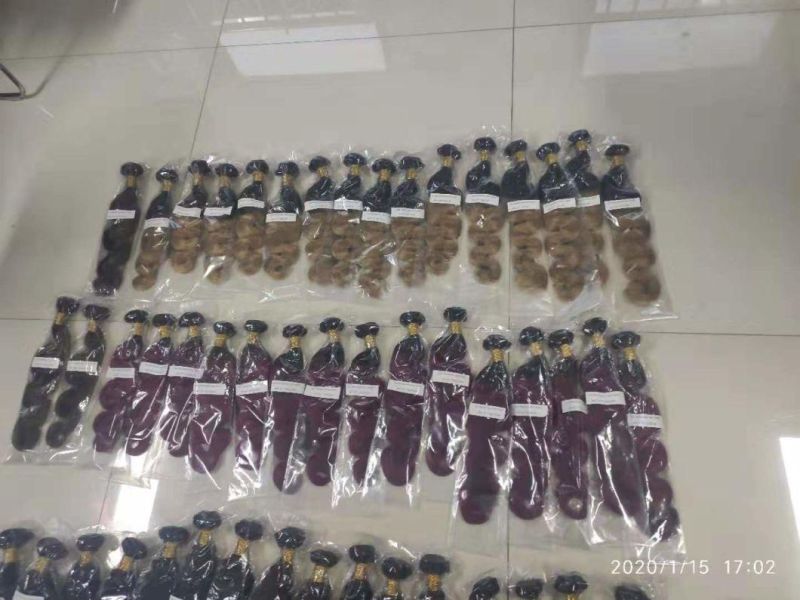 100% Real Human Hair Ombre Colors Human Hair Bundles