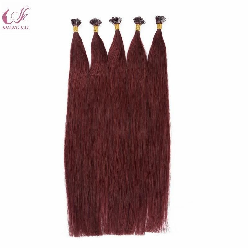 Remy Hair Extensions Human Hair India Flat Tip Keratin Hair Extensions