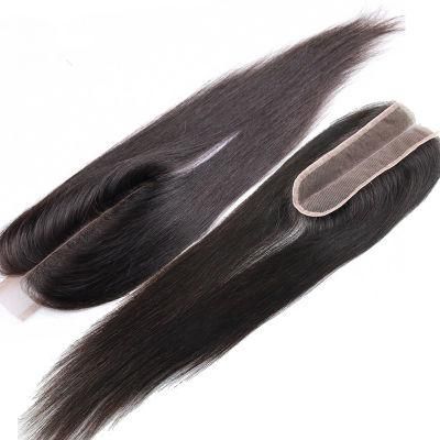 Aliexpress 100% Brazilian Human Hair Straight 8-20 Inch 2*6 Lace Closure Natural Color Remy Hair Weaving 3PC/Lot Free Shipping