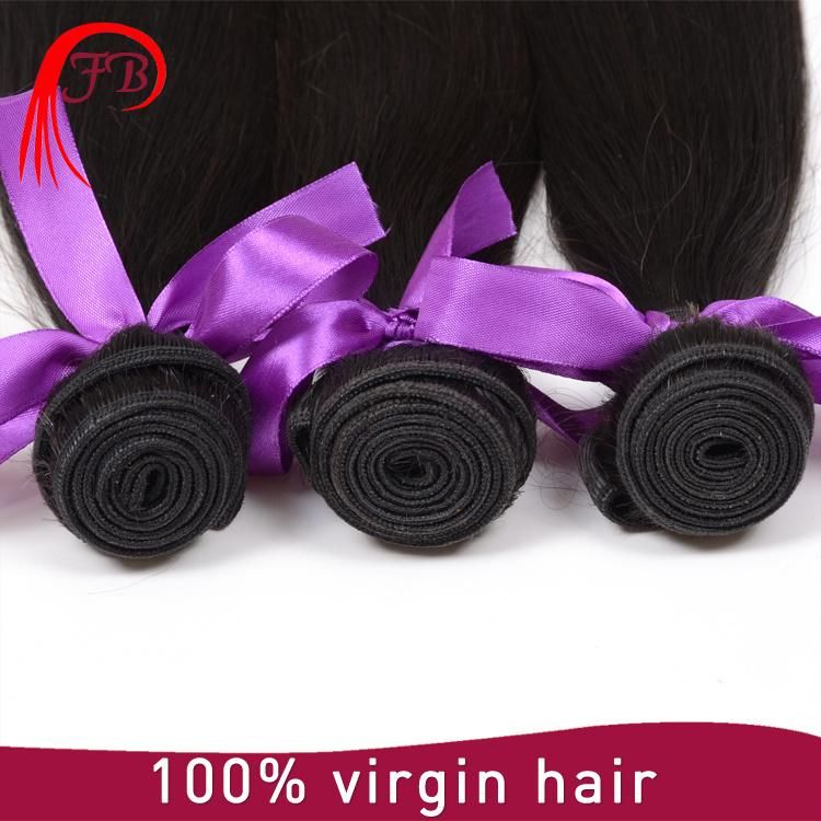 Nice Quality Human Hair Barzilian Virgin Straight Silky Hair Extensions