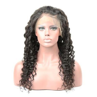10A Grade Human Virgin Hair Curly Full Lace Wigs for Black Women with Baby Hair
