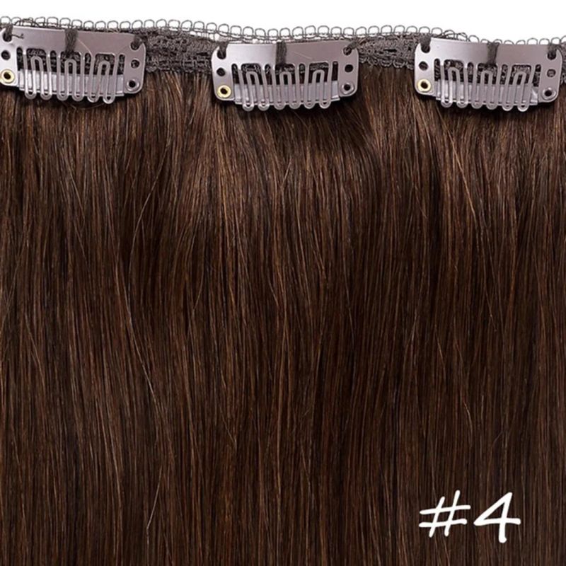 Water Wave Clip in Hair Extensions Machine Made Remy Brazilian Human Hair Head Set Clip in 8/613 27/613 20 Inches