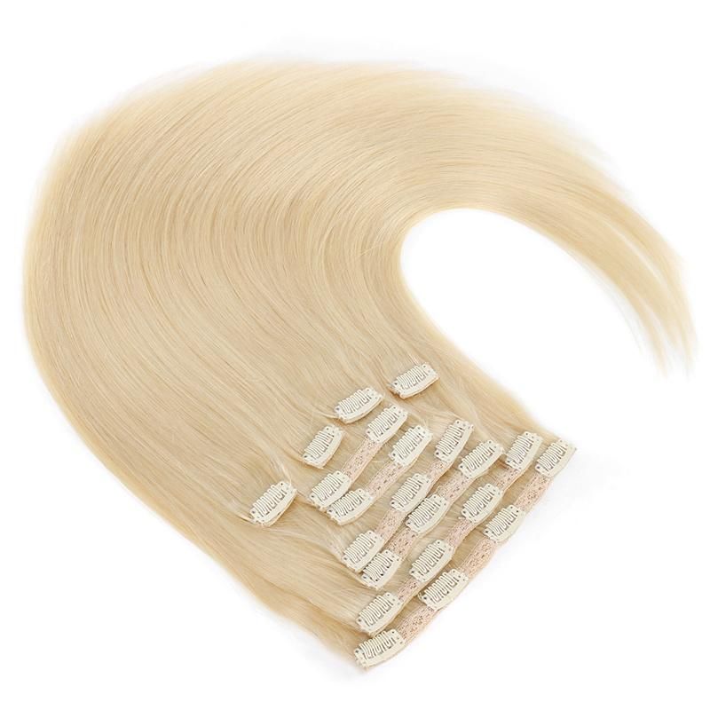 Raw Remy Hair Clip in Human Remy Hair Extensions Cuticle Aligned Clip in Human Hair