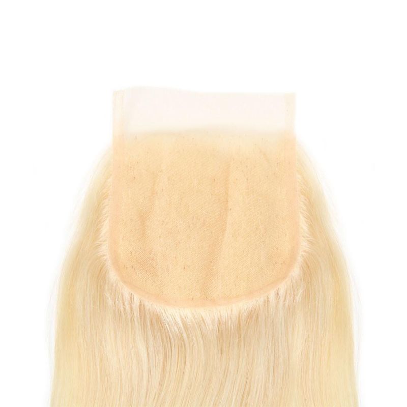 Human Hair 4X4 Lace Closure Three/Free/Middle Part Top Qualiyt Lace Closure Straight Brazilian Virgin Human Hair Weft