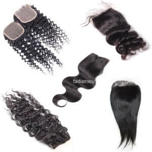 Cuticle Aligned Raw Virgin Peruvian Human Hair Lace Closure