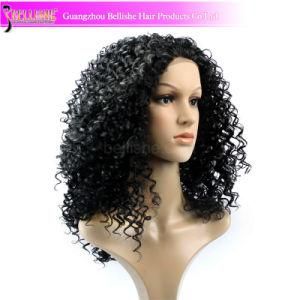 100% Human Hair Kinky Curly Hair Closure Brazilian Full Lace Wig