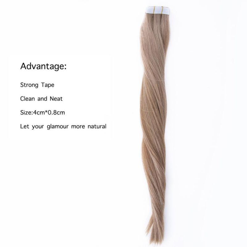Hair for Woman PU Skin Weft Hand Tied Tape in Adhesives Remy Human Hair Extensions 16" 20" 24" 20PCS/40PCS FedEx Fast Shipping