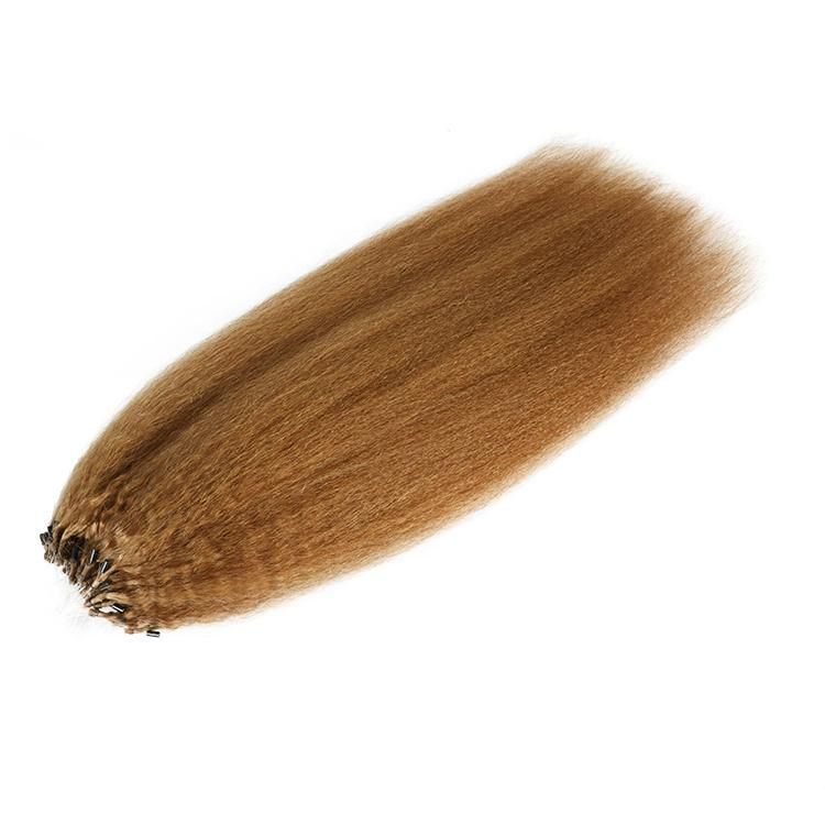 Micro Links 12A Remy Virgin Human Hair Kinky Straight Micro Ring Hair Extension