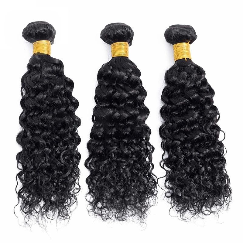 Good Quality Malaysian Deep Wave Hair Bundles and Frontal Set Hair Clip Woman