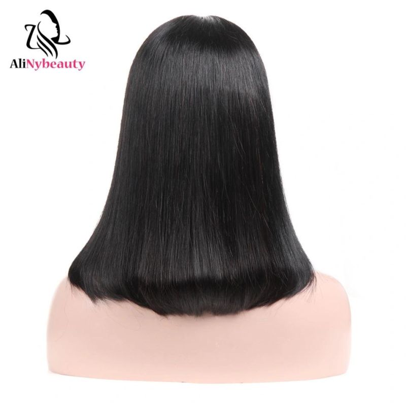 Short Bob Human Hair Wholesale 1b Color Lace Front Wig
