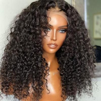 Wholesale Price Raw Indian Hair Wig HD Swiss Lace Front Wig Deep Wave 13X4 Lace Front Human Hair Wigs