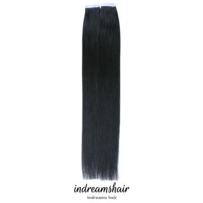 Human Tape Wholesale Natural Unprocessed Double Drawn Aligned Factory Hair Extensions