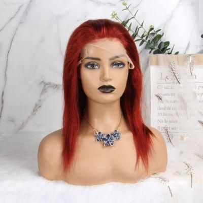 Short Bob Wig Lace Front Human Hair Wigs 100% Brazilian Remy Hair 150% Density for Woman Pre-Plucked Bleached Knots
