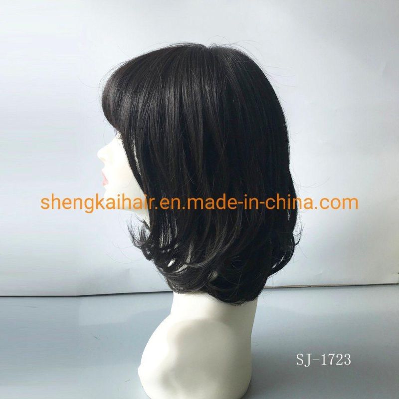 Wholesale Full Hand Tied Heat Resistant Women Synthetic Hair Wig