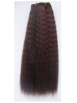 100% Human Hair Weaving Ssuper Yaki Waving Remy Virgin Human Hair Weaving Human Hair Extension Hair Weft (AV-HESY-01)