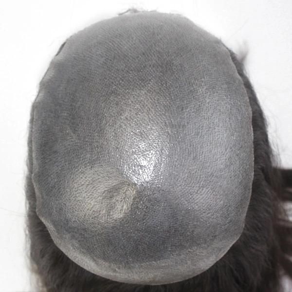 Normal Injected (flat injected) Skin Custom Made Women′s Natural Hair Toupee