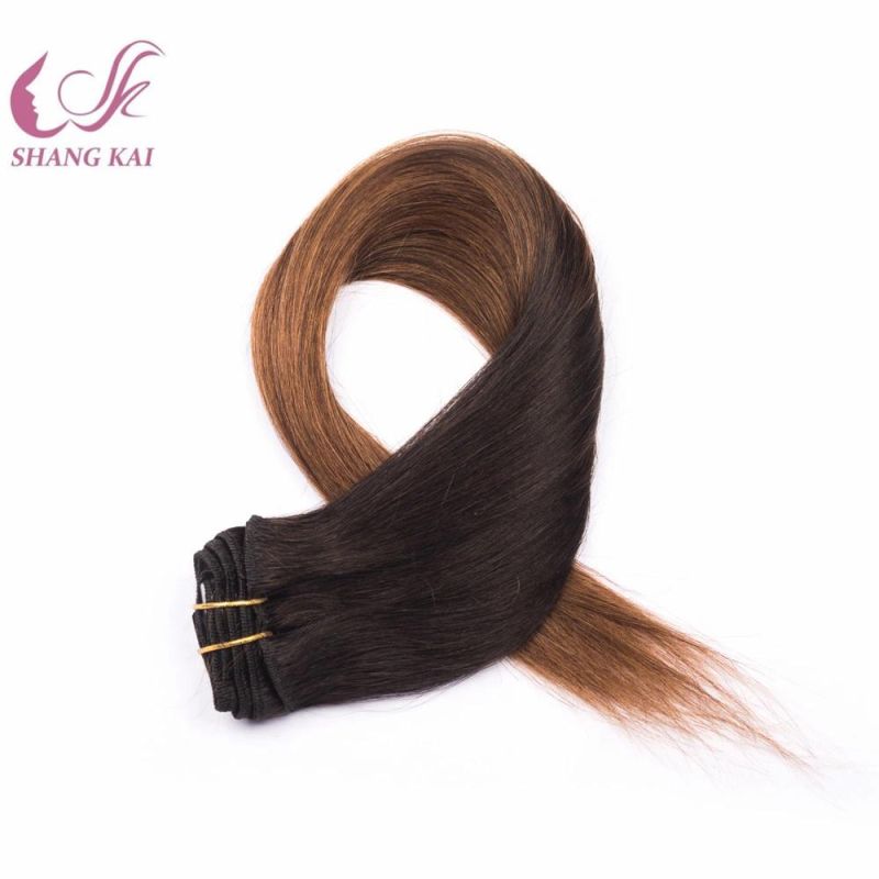 Elegant Human Hair Clip in Hair Extensions for Black Women Clip Human Hair